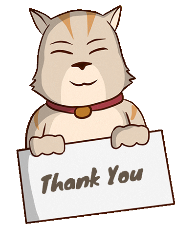 Thanks Giving Thank You Sticker by Henry Fernando Naven