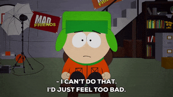 sad kyle broflovski GIF by South Park 