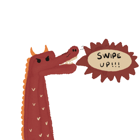 Dragon Swipe Up Sticker
