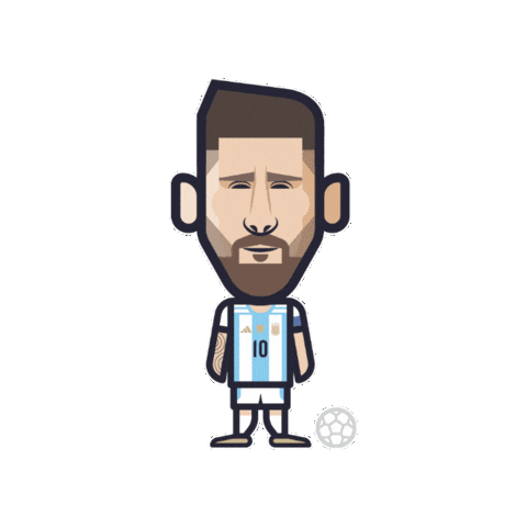 Lionel Messi Football Sticker by Loogart