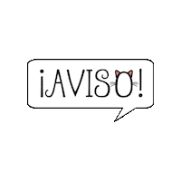 Aviso Senal Sticker by Tras las Huellas del Gato | Lidia
