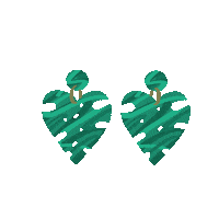 nickyrelyea jungle clay earrings nickyrelyea leaf earrings Sticker