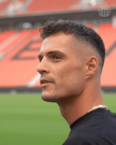 Staring Granit Xhaka GIF by Bayer 04 Leverkusen