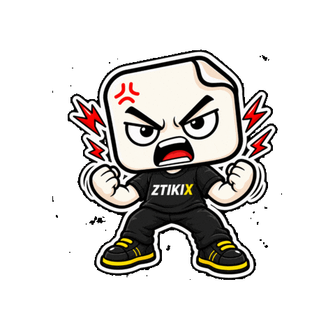 Angry Temper Sticker by ZTIKIX