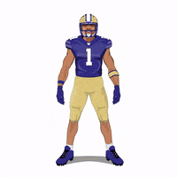 Flexing Washington Huskies GIF by Panini America