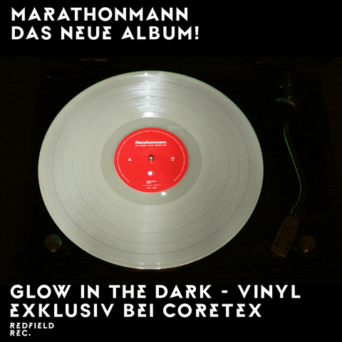 redfieldrecords giphyupload vinyl glowinthedark marathonmann GIF