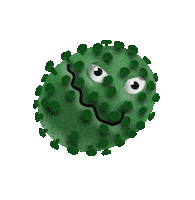 Virus Sticker by ELYX