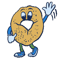 Montreal Bagel Sticker by Vienna Pitts