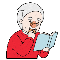 Book Eating Sticker by Ai and Aiko