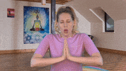 CarlaDelaney love heart comedy yoga GIF
