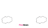 Rainbow Glitter Sticker by PinkNews