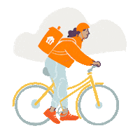 Delivery Sticker by Justeatch