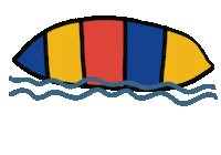 Summer Camp Lake Sticker by URJ Jacobs Camp