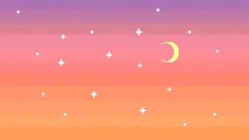 stars moon GIF
