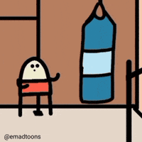 emadtoons fight fitness instagram workout GIF