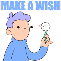 Make A Wish Animation Sticker by doodles