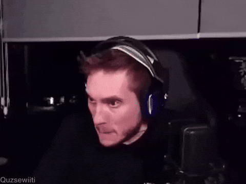 quzsewiiti reaction meme scared kick GIF