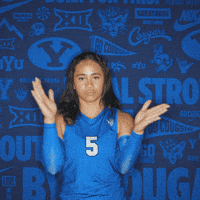 Ncaa Volleyball Go Cougs GIF by BYU Cougars