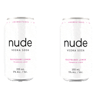 Usa Canada Sticker by Nude Beverages