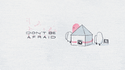 Scared Illustration GIF by gasta