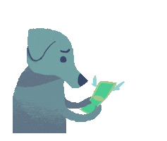 Sad Dog Sticker by Olivia When