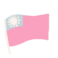Pink Taiwan Sticker