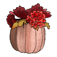 Fall Flowers Sticker