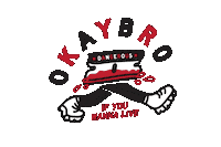Walk Stepping Sticker by Okaybro