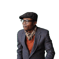 MaasTD glasses check it out old man hali Sticker