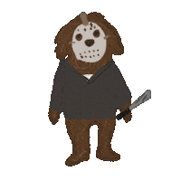 Halloween Jason Sticker by Andrea Caceres