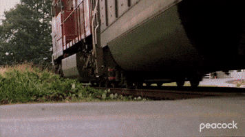 Dwight and Toby Talk Trains