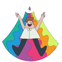 Proud Gay Sticker by Percolate Galactic