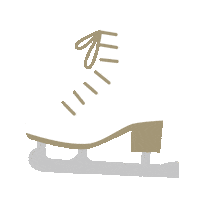 Figure Skating Christmas Sticker