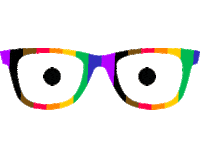 Happy Rainbow Sticker by EyeBuyDirect