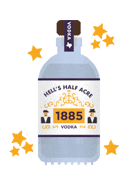 Liberate Fort Worth Sticker by Hell's Half Acre Vodka