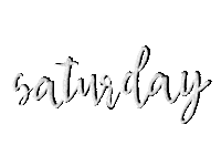 thehippiehacker doodle saturday handlettering days of the week Sticker