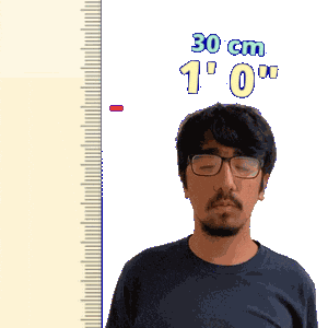 One Foot 30 Cm Sticker