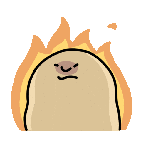 Angry Potato Sticker by xiuxiubear