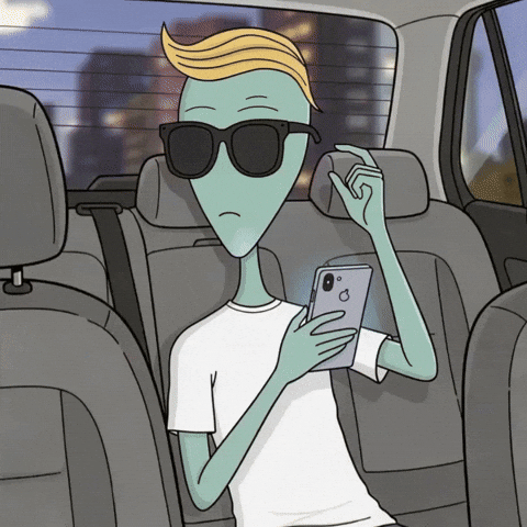 Iphone Being Cool GIF by Lonely Aliens