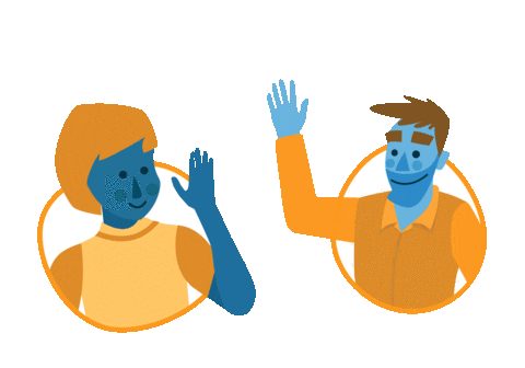 InterNations giphyupload hello wave talking Sticker