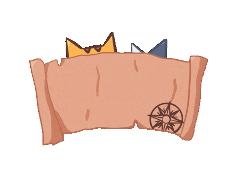 mafaldavidal giphyupload cats map path Sticker