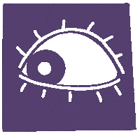 Eye Violet Sticker by elioorange