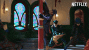Christmas Journey Dance GIF by NETFLIX