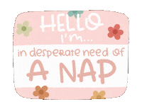 Tired Nap Sticker