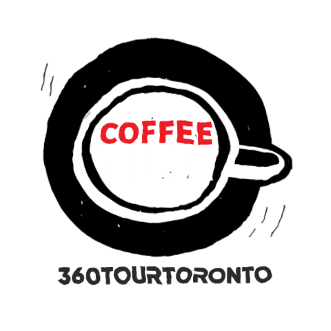 360tourtoronto coffee good morning caffeine latte Sticker