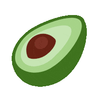 issabby fruit lunch fruits avocado Sticker