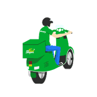 FoodBeeper delivery app moto livraison Sticker