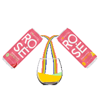 Rainbow Wine Sticker by Coastal Spritz