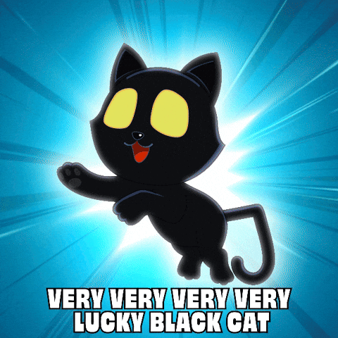 Glow Black Cat GIF by VeeFriends