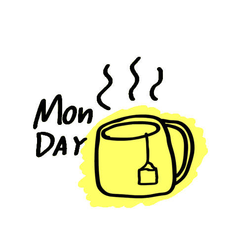 iscariotmedia giphyupload monday monday tea mondaytea Sticker